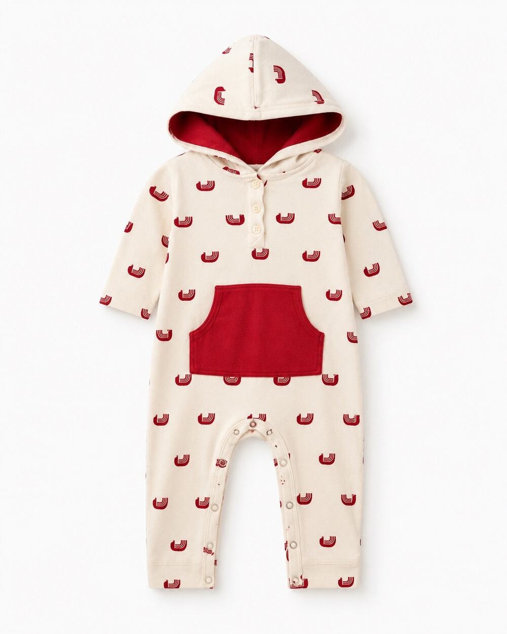 Kate Quinn Rainbow Arches Hooded Romper 12-18M
